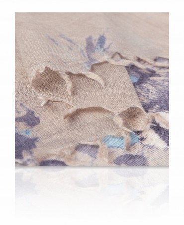 Палантин Женский W-BRUSH.FLOWER/SILVER